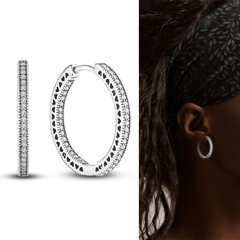 Серьги-гвоздики из натурального серебра S925 с перьями любви, оригинальные подвески-кольца для женщин и девочек, серьги-гвоздики, ювелирные изделия, подарки