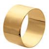 Позолоченное кольцо "Трубочка" золото - 10 мм
