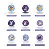 SHUNXIANG Лицензированный Pokémon Набор керамической посуды Eevee Series 9 шт. Подарочная коробка на тему аниме «Звездное небо» Блюдце для соуса Тарелка Столовая посуда Подарок