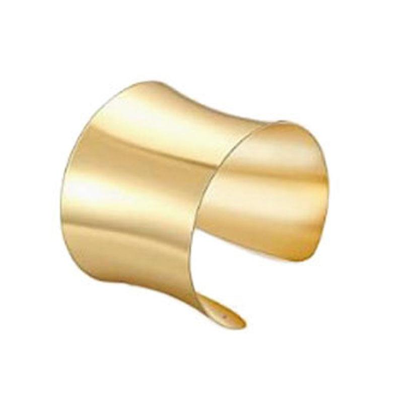 Преувеличенный браслет с полым отверстием в виде цветка, модный, с индивидуальностью, с высоким чувством стиля, простой, легкая роскошь, женские украшения