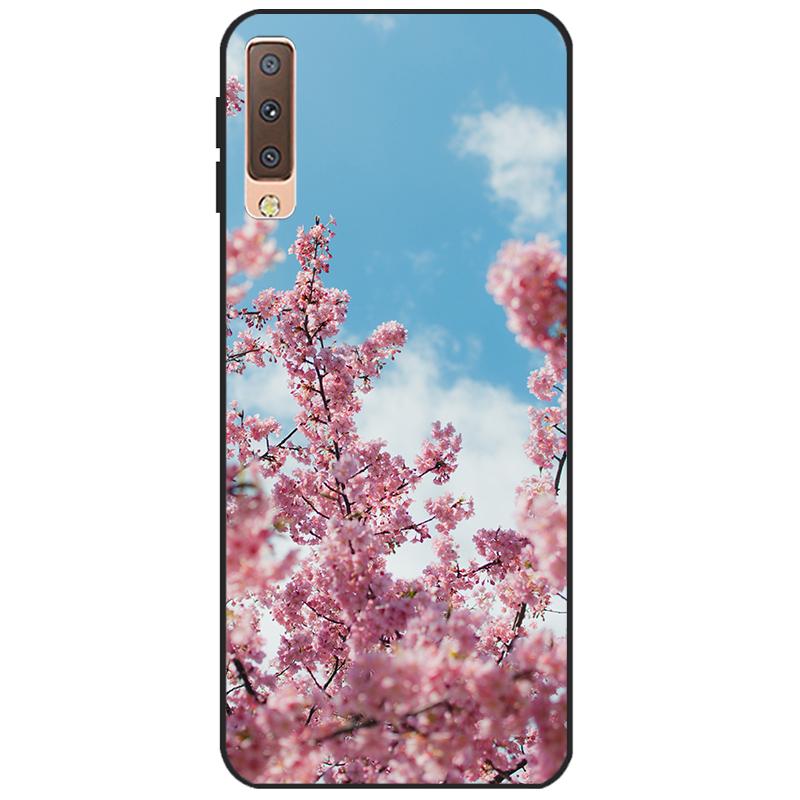 Чехлы для Samsung Galaxy A7 2018, силиконовый цветной чехол для телефона, чехол для Samsung A7 2018 A750 A750F, защитный корпус 6,0 дюймов
