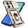 Для Xiaomi Poco M6 Pro 4G чехол Armor Slide крышка объектива камеры для Poko Little Poco M6Pro M 6 POCOM6 4G Pro чехлы-подставки с кольцом