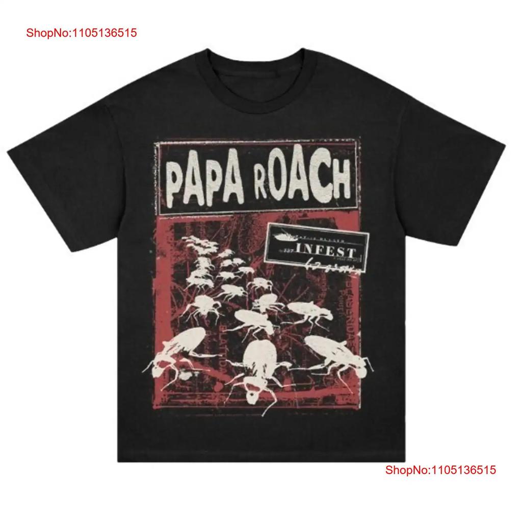 НОВАЯ черная футболка группы Papa Roach Все размеры от S до 345XL XY758 винтажная стираная мужская стильная унисекс универсальная модная повседневная