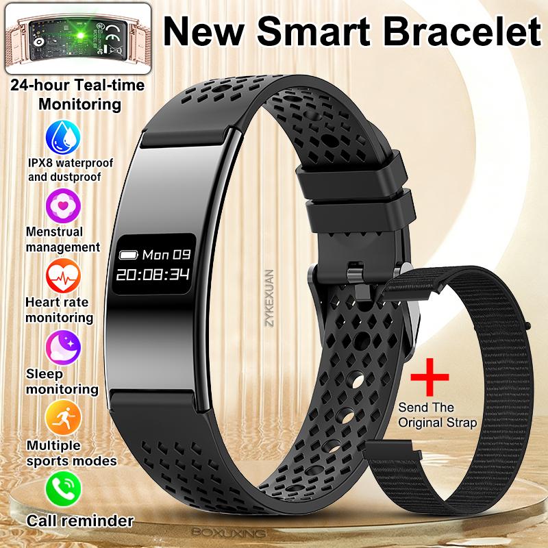 New Ultra Thin Smart Bracelet Women Fitness Tracker Heart Rate Sleep Monitor Health Smart Band IPX8 Waterproof Sports Smartwatch