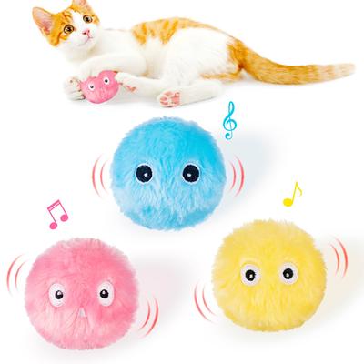 Умные игрушки для кошек, интерактивный мяч, кошачья мята, обучающая игрушка для кошек, играющий в мяч для домашних животных, пищащие товары для домашних животных, игрушки для кошек, котенок, котенок