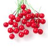 100pcs For Wreath Home Decorations Small Berries Cherry Fake Foam Fruit Christmas Ornament