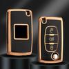Fashion TPU Car Flip Key Case Cover Bag for Peugeot 107 207 307 308 407 607 3008 5008 Citroen Xsara Picasso C5 C6 C8 Accessories