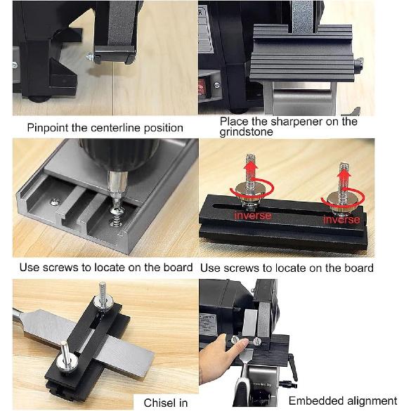 Регулируемый сменный держатель инструмента заточной станок для заточки металлический 6 дюймов 8 дюймов заточной станок (Серебряный)