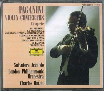 CD ACCARDO (SALVATORE), PAGANINI, ROSS - Paganini: Complete Violin Concertos POCG90625 DEUTSCHE GRAMMO Japan Classical Used