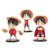 3 шт. Аниме One Piece Фигурка Манки Д. Луффи Три Выражения Модель Игрушка Подарок Коллекция Фигурка Действия ПВХ