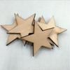25 Pcs 50mm Star Shape Wooden Embellishments for Crafts DIY Wood Slices Decor for Home Party
