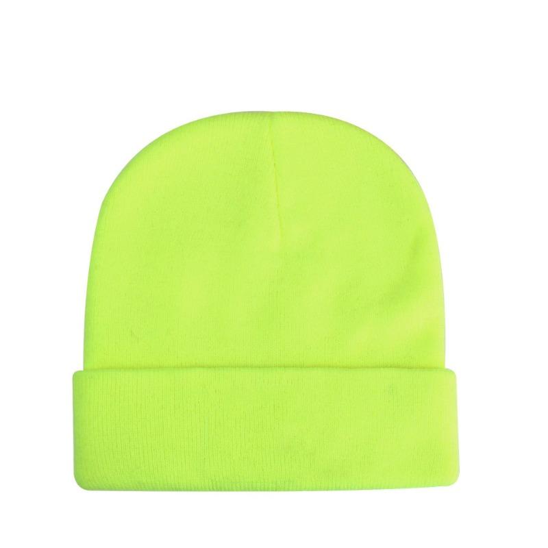 Brimless beanie big head circumference knitted hat knitted hat knitted hat black knitted hat outdoor warm hat