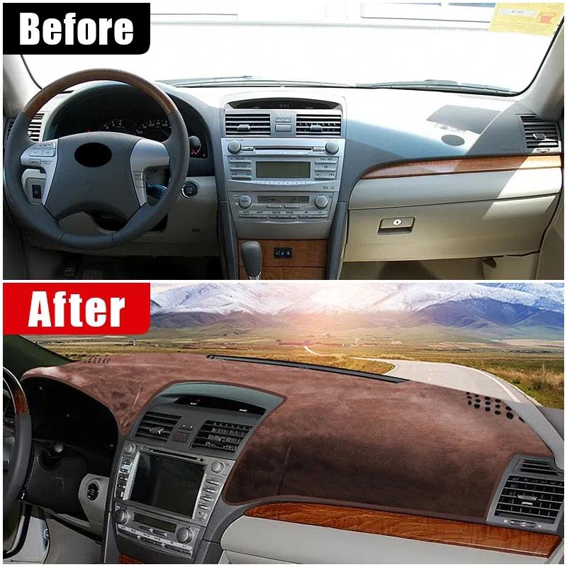 Для Toyota Camry 40 XV40 2007 - 2011 Покрытие на приборную панель автомобиля Защита от солнечных бликов Коврик Анти-УФ Нескользящие коврики 2008 2009 2010