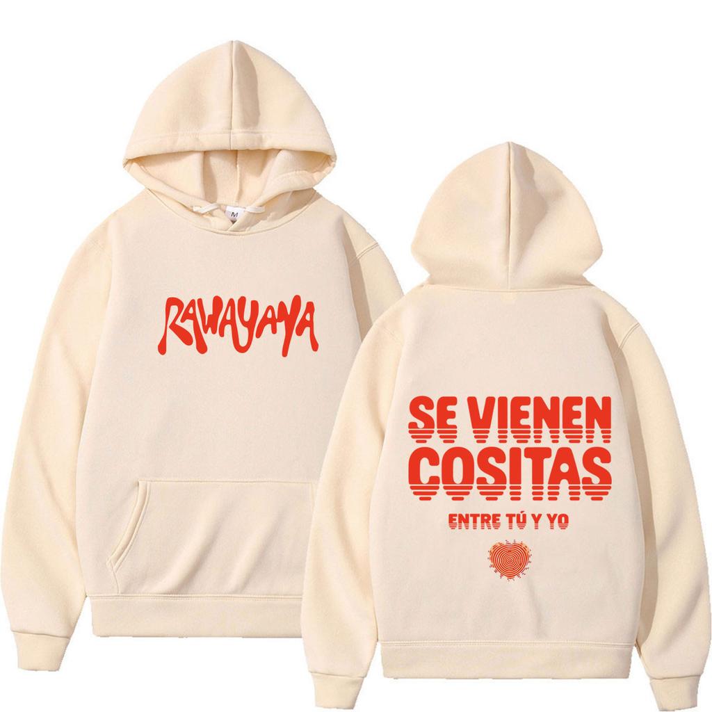 Rawayana ¿Donde Es El After? 2026 Tour Print Hoodie Unisex Fashion Pullover Long Sleeves Casual Loose Streetwear Sweatshirts