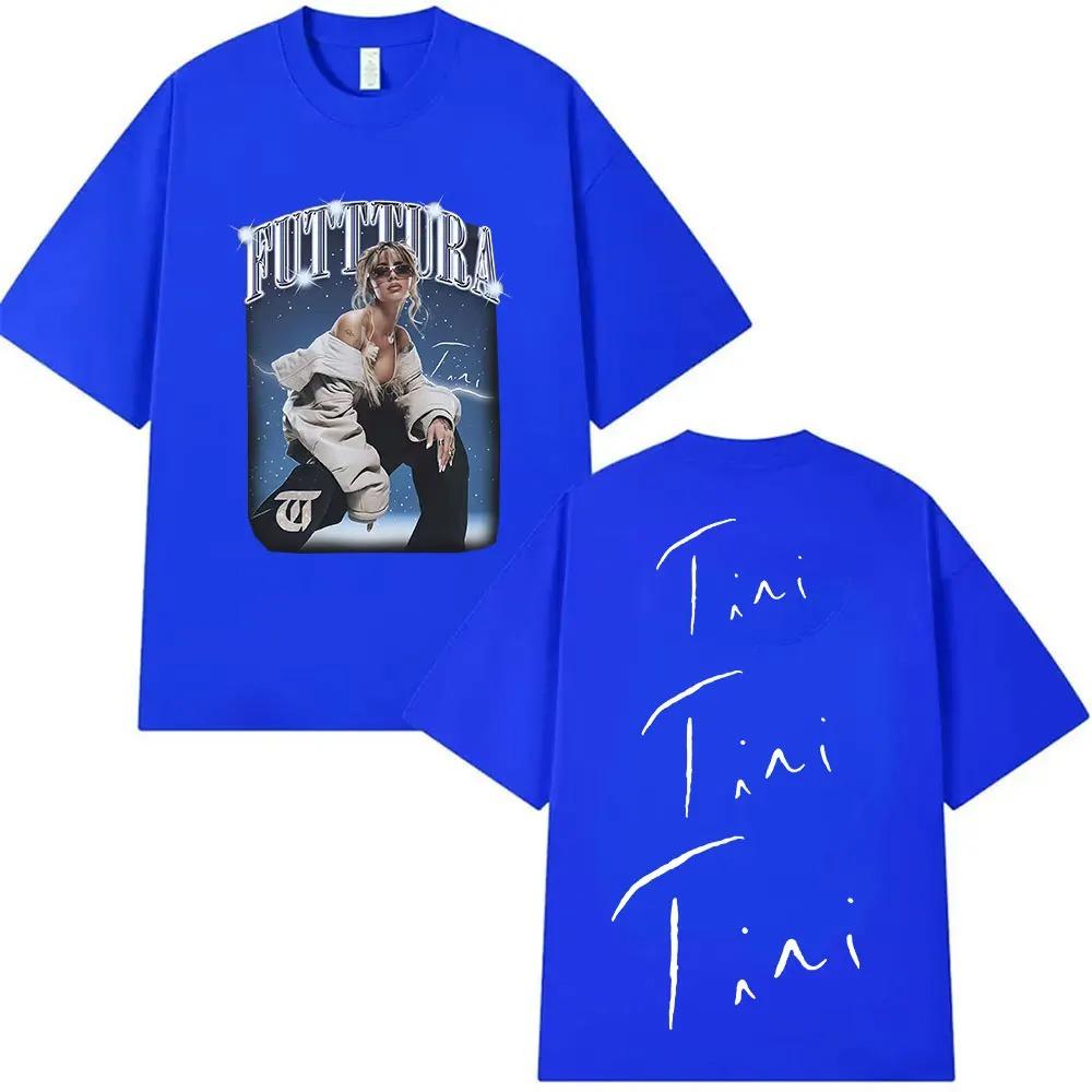 Певица TINI STOESSEL Futtura Tour Новый Альбом 2025 Графические Футболки Мужчины Женщины Мода Мужчины Женщины Одежда Streetwear высокое качество