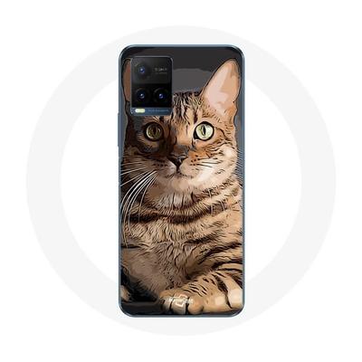 Coque Pour Vivo Y21s 2021 / Y21 2021 Bengal Race De Chats