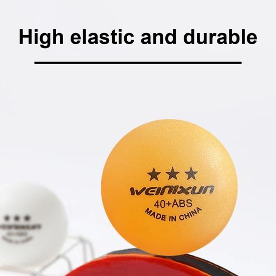 10 шт. белые/желтые 3-звездочные мячи для настольного тенниса, высокопроизводительный набор мячей для пинг-понга для внутреннего/наружного настольного тенниса, тренировочное оборудование