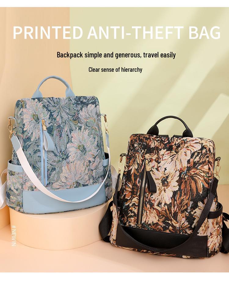 Женский ретро многофункциональный рюкзак 2023: Трендовый, Вместительный, Простой дизайн