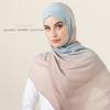 The New Gradient Color Fine Chiffon Large Size Scarf Women's Shawl Long Scarf Casual Headscarf Thin Sunscreen Gauze