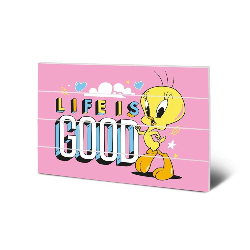 Looney Tunes Life Is Good Wood Plaque