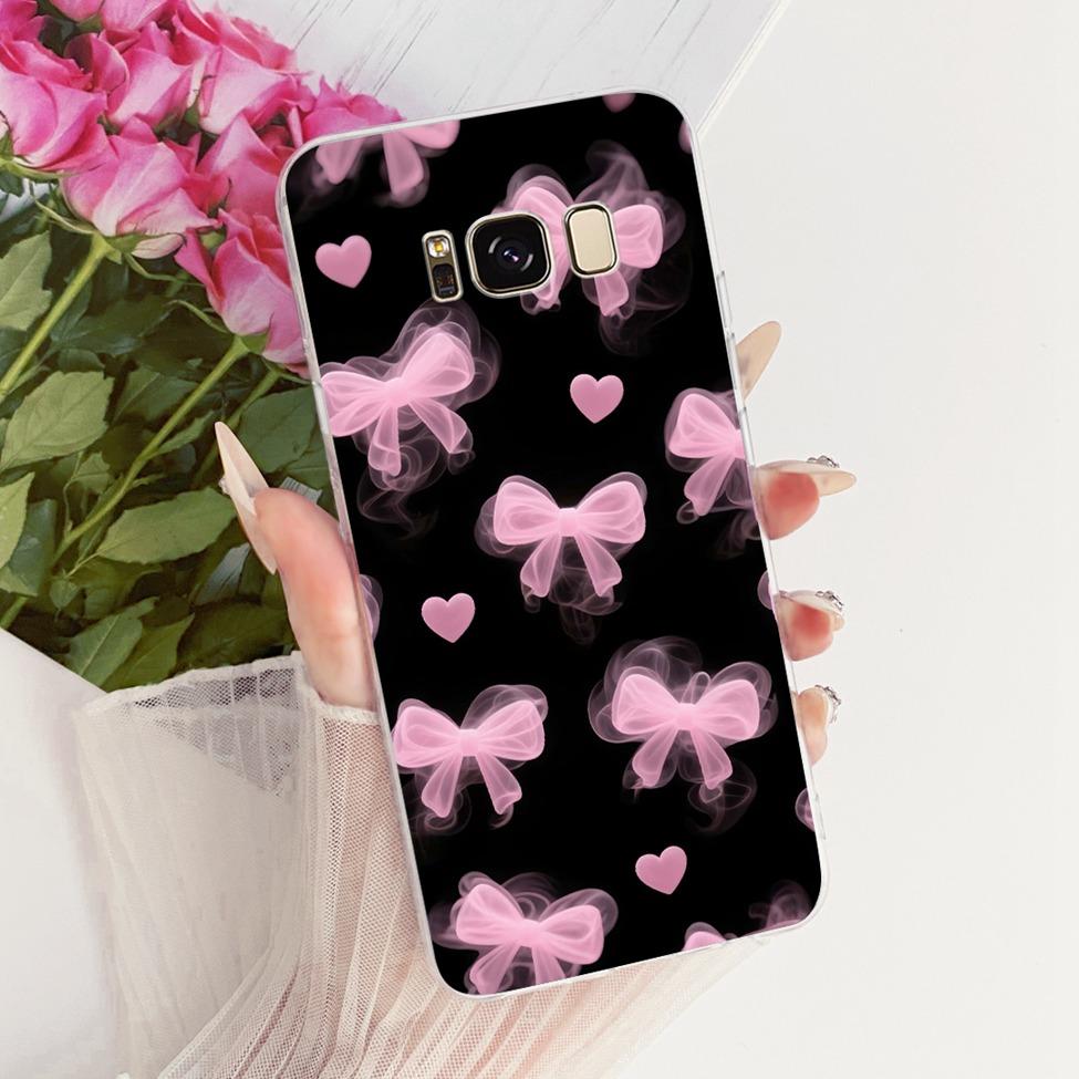 Прозрачный Чехол Для Samsung Galaxy S8 Plus SM-G955F Для Samsung S8+ Чехол Роскошная Корона Буквы A-Z 2D Плоский Рисунок Мягкий Чехол Для Телефона