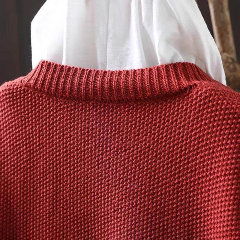 Sweaters Coat Cardigan for Women Large Size Vintage Loose Long Sleeve Knit Cardigan Sweaters Jacket