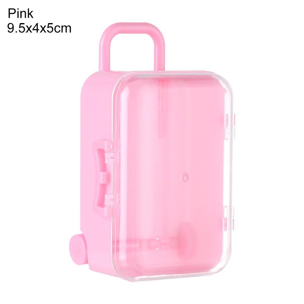 New Plastic Doll Handbag Case Mini Suitcase Lovely Small Clutch Jewellery Box Dolls Miniature Toys
