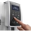 Automatic Espresso Machine with Grinder - DELONGHI Dinamica ECAM350.35.W - Steam Nozzle - 15 Bar - Bean-to-cup Coffee Machine - White