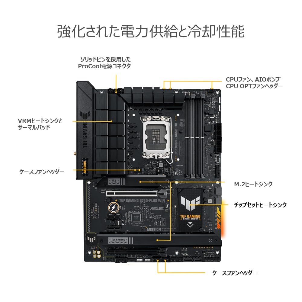 ASUS TUF GAMING WIFI процессор поколения Intel совместимый с LGA1700 B760, оснащенный DDR5 ATX, авторизованный дистрибьютор, продукт B760-PLUS 14-й/13-й/12-й