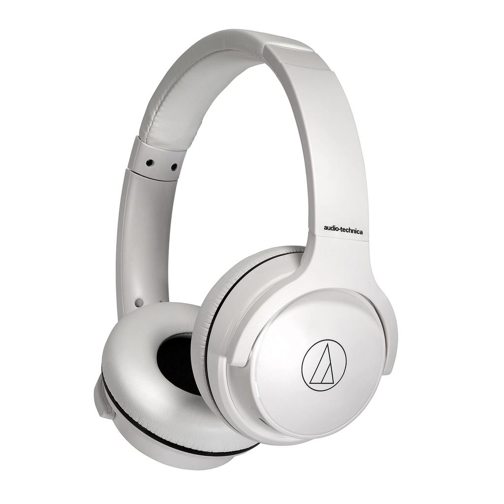 Беспроводные наушники WH Bluetooth До 60 часов воспроизведения Быстрая зарядка Совместимость с режимом малой задержки Тонкие белые наушники WH Audio-Technica ATH-S220BT