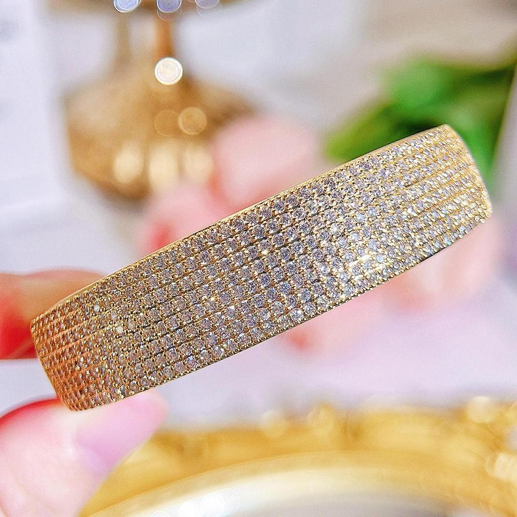 CMM Modern Jewelry Bohemian Ethnic Style Golden Party Jewelry Hand Accessories Women Zircon Bracelet Bangle