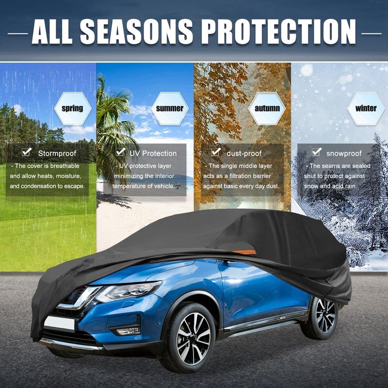 Motoforti Водонепроницаемый чехол для автомобиля, полный чехол с молнией для Citroen C3 2002- Черный