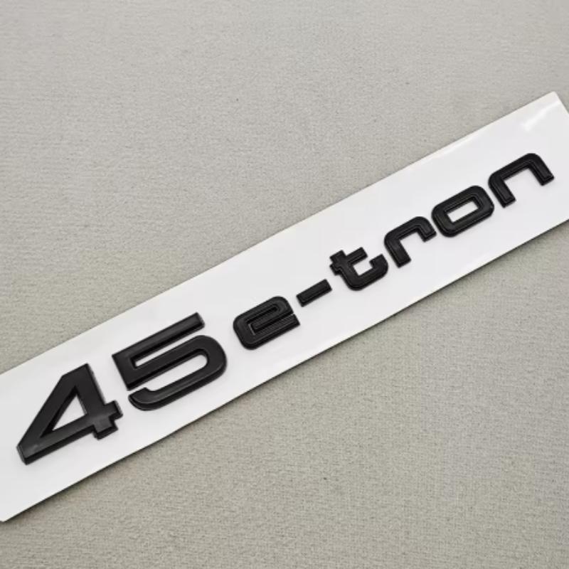 3D ABS Car Letters Rear Trunk Badge Logo 30 40 45 e-tron Sticker Emblem For Audi 30 40 45 e-tron Q4 Q8 Exterior Accessories