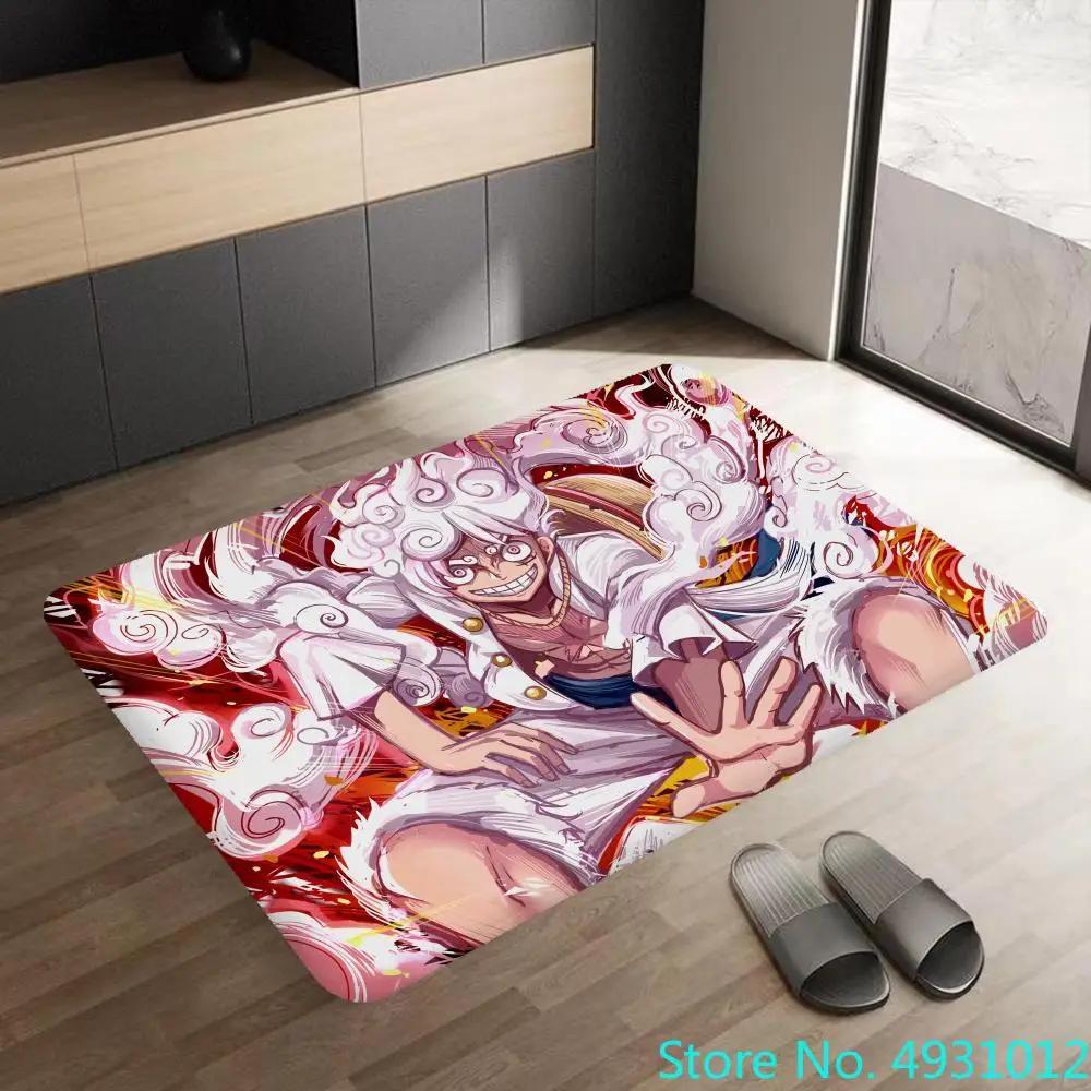 Anime Cartoon One Piece Luffy 5th Gear Rug Carpet Living Room Bedroom Bedside Soft Comfortable Children Kids Anti Slip Floor Mat