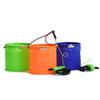 Fishing Tackle Hanging Buckle Nylon Braided Rope Bucket Colorful Fishing Fish Box Portable EVA Bucket Fishing Accessory