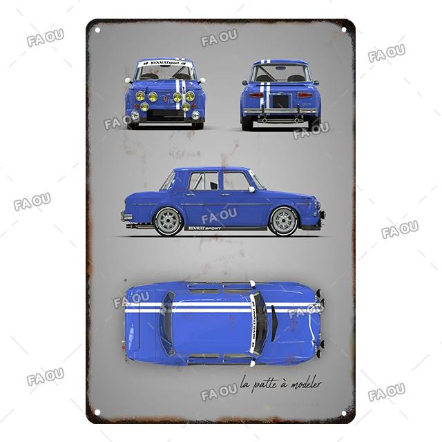 Super Car Retro Metal Poster Board Garage Vintage Decorative Tin Sign Auto Club Wall Art Plaque for Modern Home Decor Aesthetic
