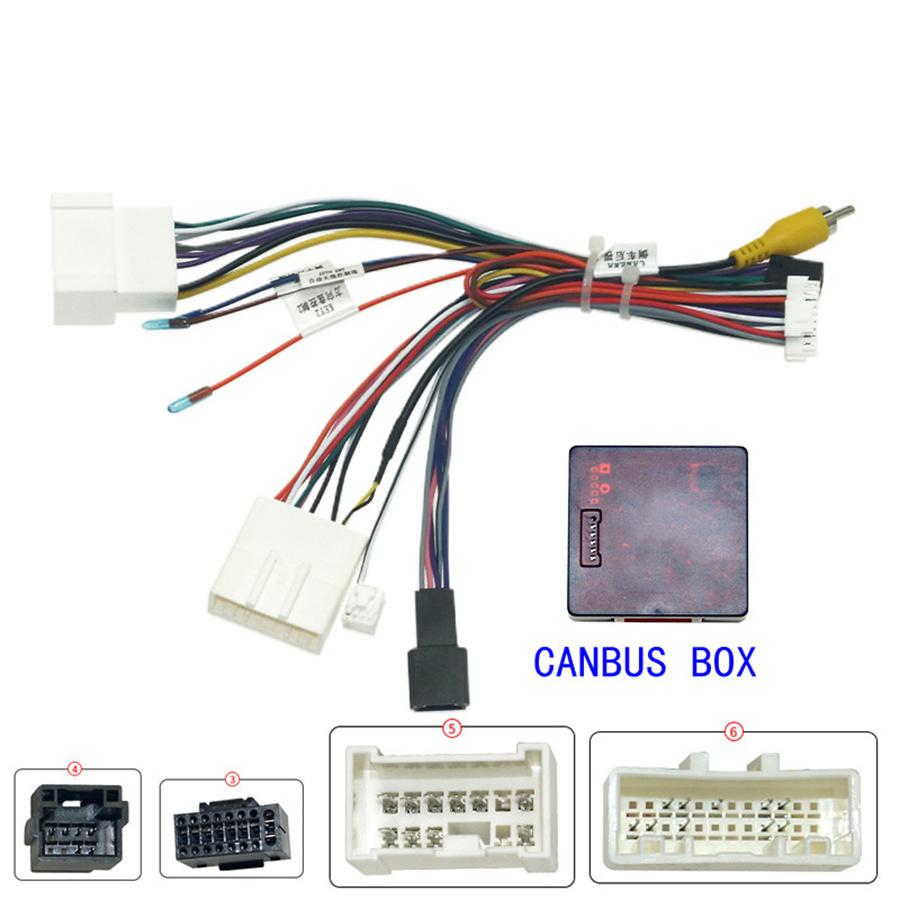 Car Audio Android 16PIN Power Cable Adapter With Canbus Box For Renault Captur Dacia Power Wiring Harness