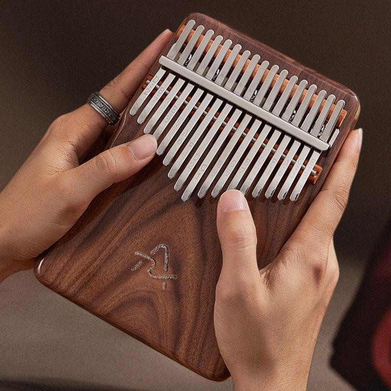 Kalimba 21 Keys Note Black Walnut 17 Keys Kalimbas Sound Therapy Musical Keyboard for Initiants Portable Healing Thumbs Piano Scale Music Instruments