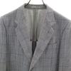 Lanvin Пиджак в клетку 90-х, приталенный, 46-54, темно-синий, Ancon, мужской, б/у