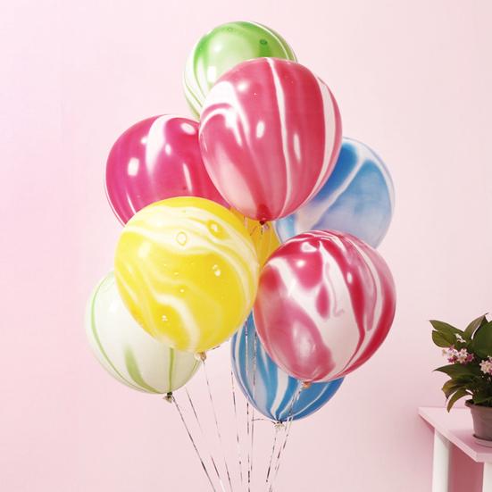 10 шт./компл. 12-дюймовый латексный шар с агатовым узором, анти-взрыв, более толстый фестивальный реквизит, день рождения, домашний орнамент, воздушный шар, аксессуары для вечеринки