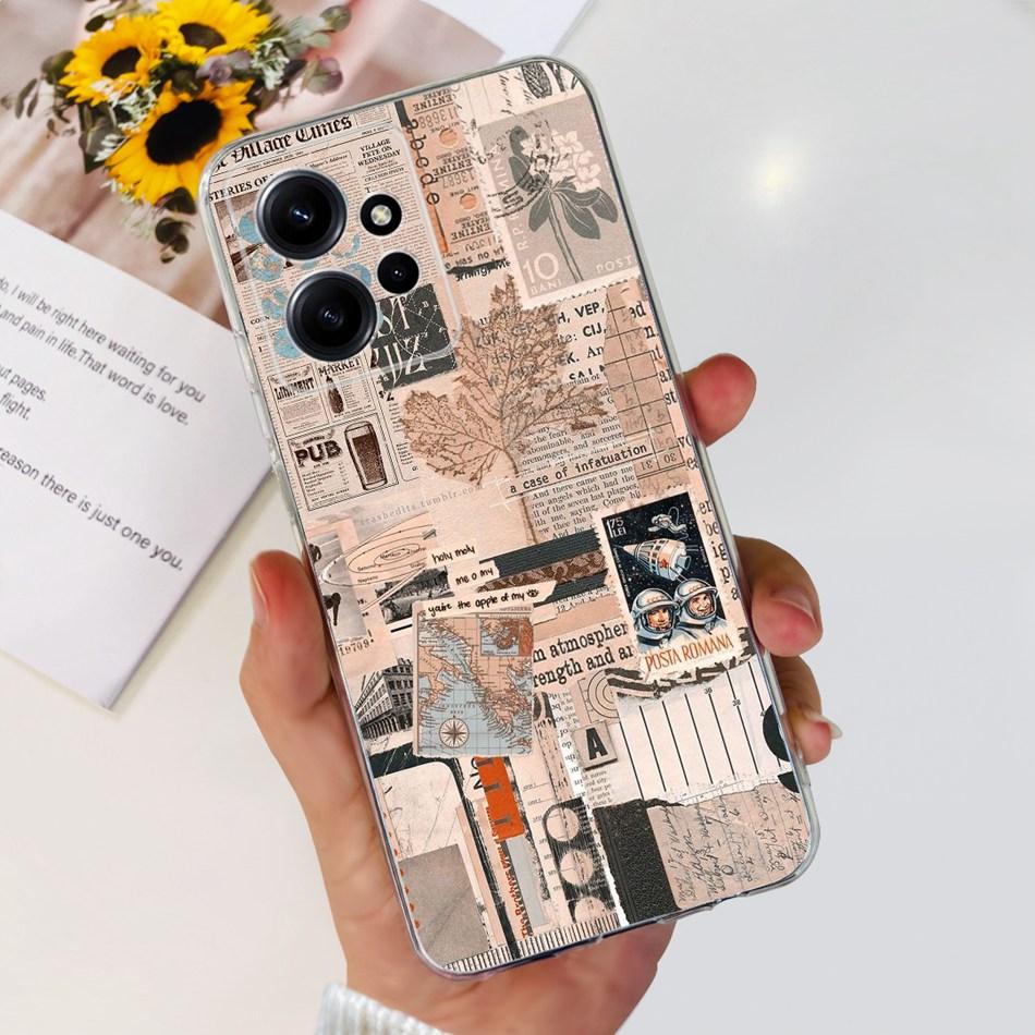 Для Xiaomi Redmi Note 12 Global Стильный Чехол для Телефона Мягкий Силикон ТПУ Задняя Крышка Для Redmi Note 12 Pro 4G Note12 12Pro