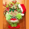 Christmas Wreath Decorations, Complete with Santa Hats and Elf Legs, Require No Electricity and Are Made of Durable