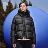 Fila Фитнес Простой Однотонный Модный Ретро Классический Универсальный Свободный Повседневный Удобный Теплый Пуховик с Капюшоном Женская верхняя одежда A51W541903FBK