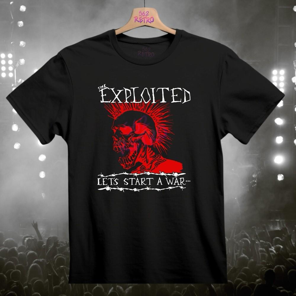 The Exploited Let039s Start a War Панк-рок группа Футболка Черный S3XL Унисекс Футболка