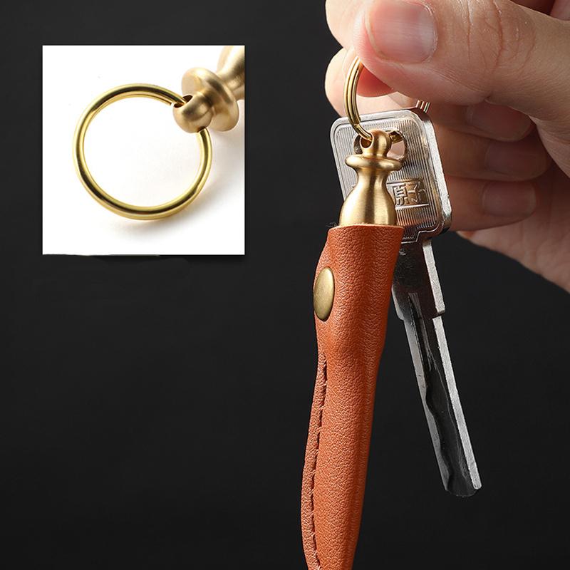 Brass Color Handle Sharp Pocket Knife Portable Unpacking Mini Knife Keychain Pendant Utility Outdoor Camping Tools