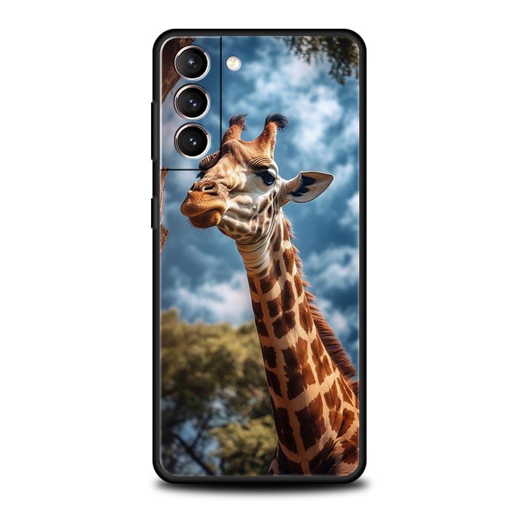 Чехол для телефона с жирафом для Samsung Galaxy S24 S23 S22 S20 Ultra S21 FE 5G S10 S9 Plus S10E S8 Мягкий силиконовый чехол