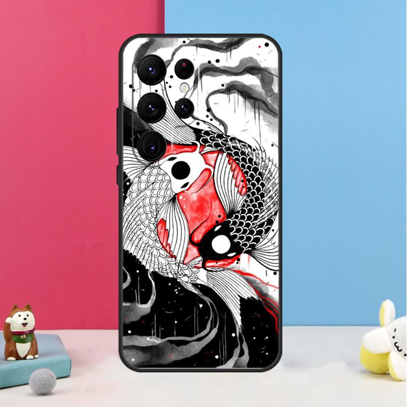 Чехол с изображением рыбы кои Инь-Ян для Samsung Galaxy S26 S25 Ultra S20 S21 S22 S23 S24 Plus S10 S25 FE Задняя крышка