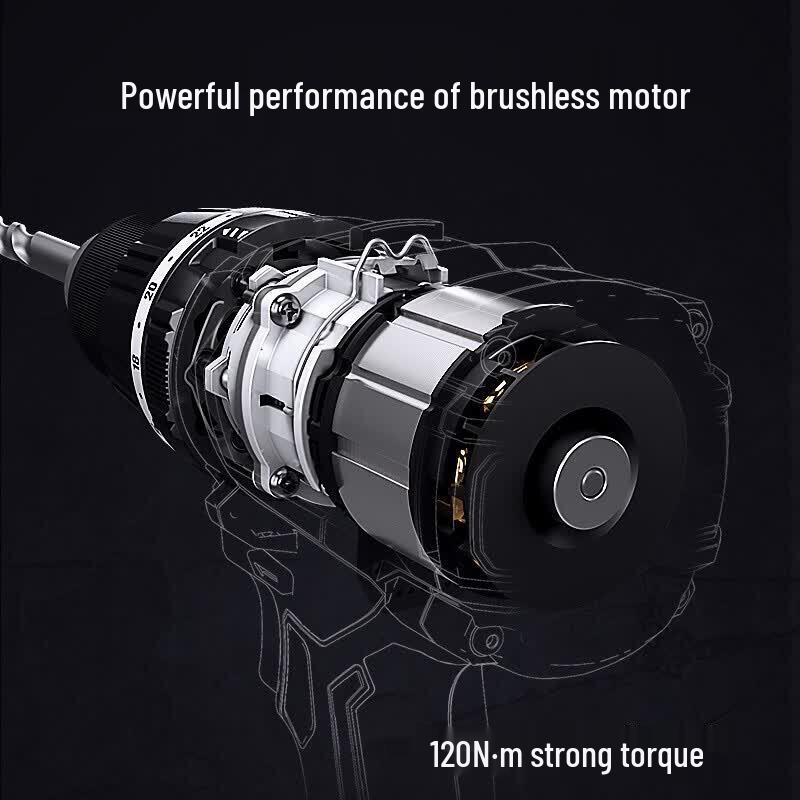Dongcheng Brushless Cordless Impact Drill Driver CN plug (adapter included)