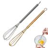 Manual Egg Beater Whisk Stainless Steel Hand Mixer for Flour Cake Egg White Frother