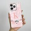 Чехол для Realme Note 50 RMX3834 Чехол Милый Панда Буквы Полное Покрытие Жидкий Силикон Чехол для Телефона Для Realme Note50 Чехол Fundas